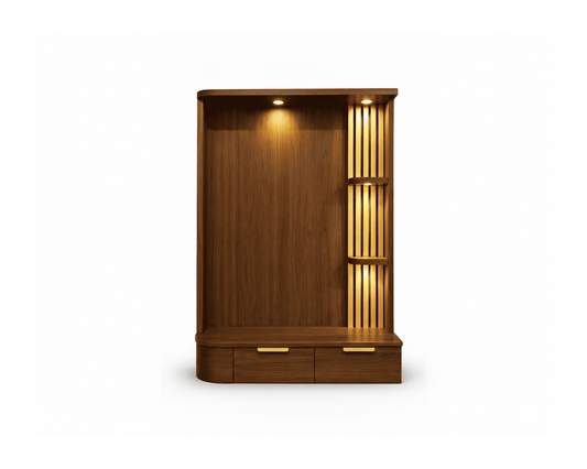 Areiva Prayer Unit – Drawer Base Edition (Walnut Brown)