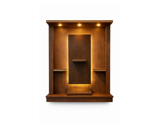 Serenity Prayer Unit – Floating Edition | Walnut