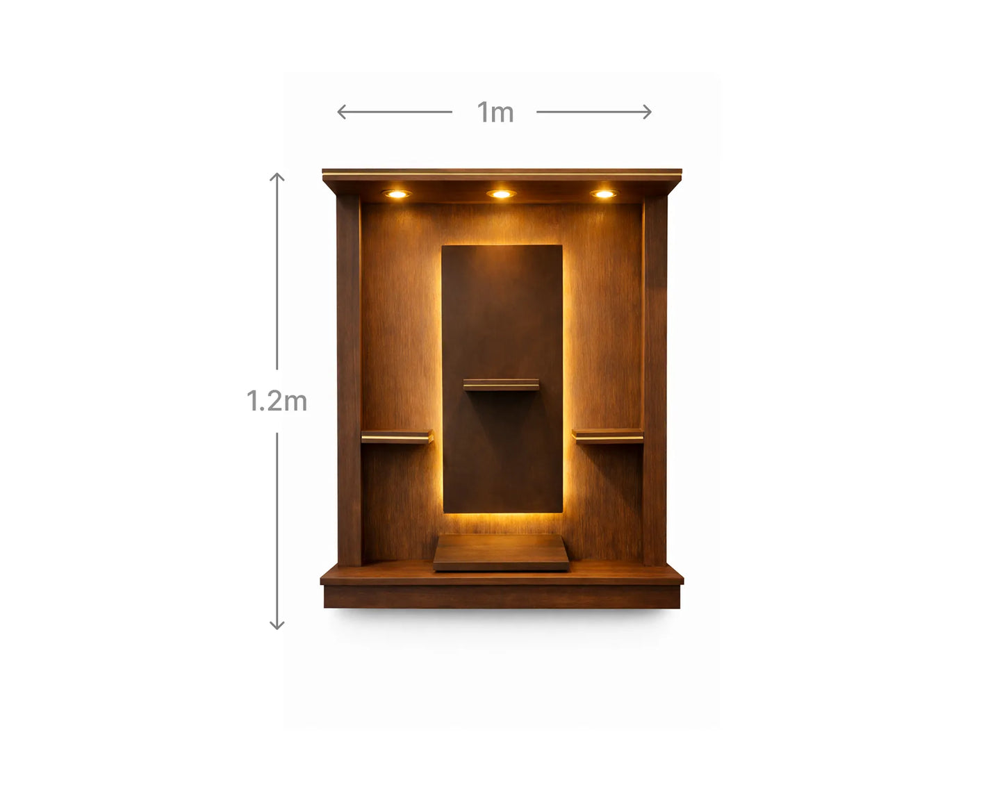 Serenity Prayer Unit – Floating Edition | Walnut