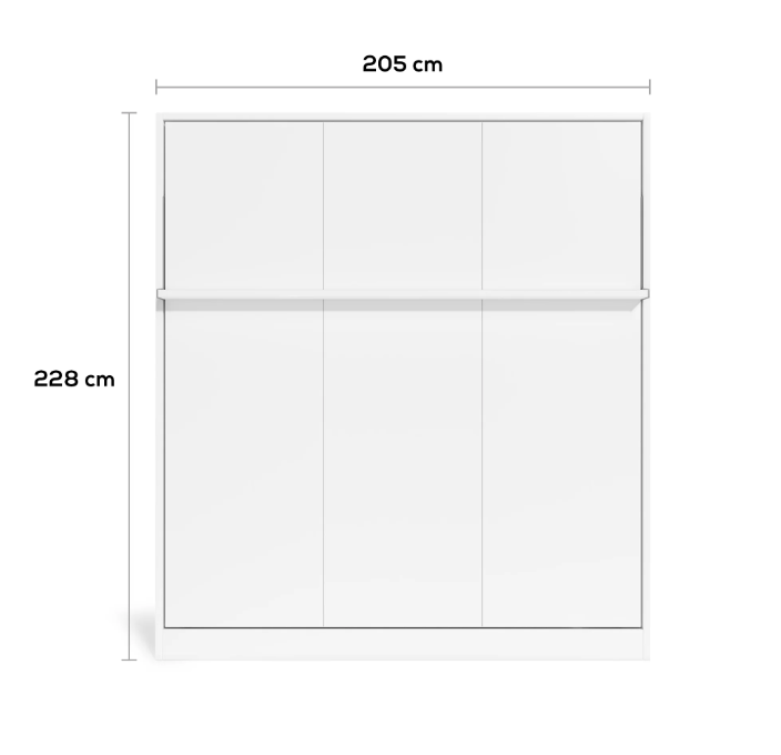 The Royal Plus 190 Wall Bed | With Gold Mattress | Multimo