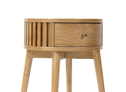 Soho Round End Table w/drawer