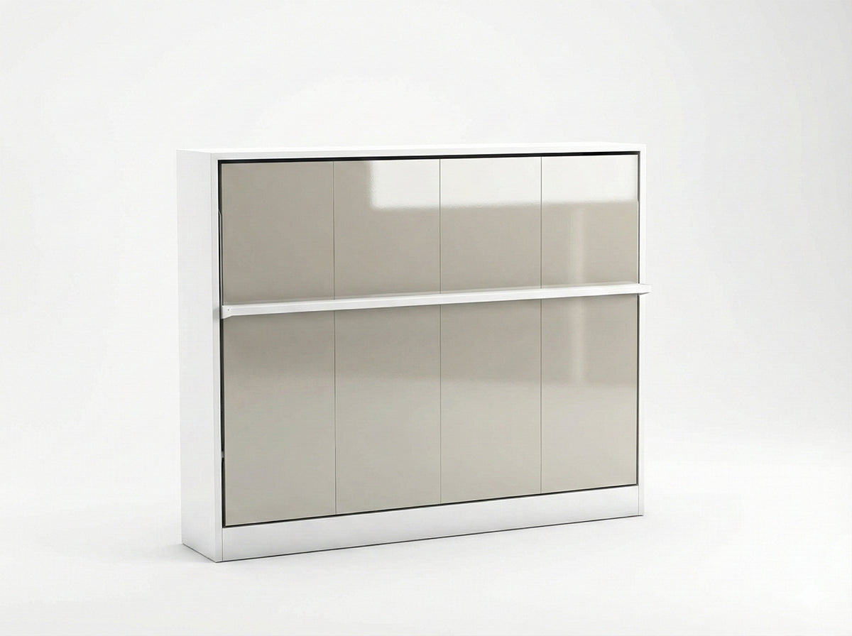 The Royal Couple Horizontal Wall Bed | With Gold Mattress | Multimo