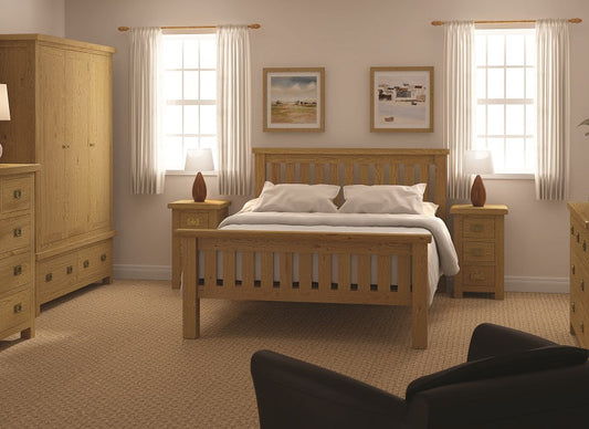 Salisbury Oak Slatted Bed