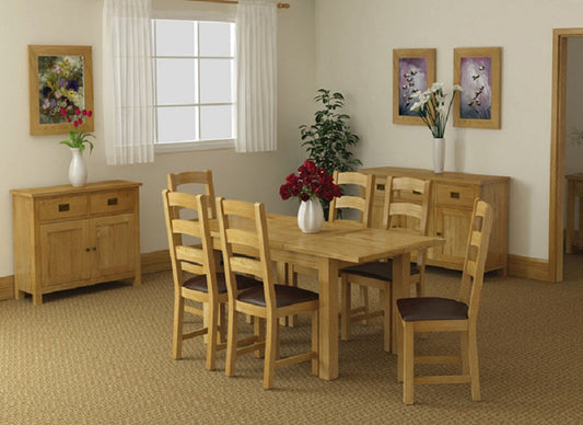 Salisbury Oak 1.5 M Ext. Dining Set