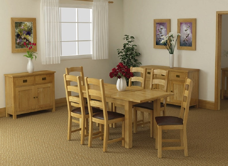 Salisbury Oak 1.8 M Ext. Dining Set