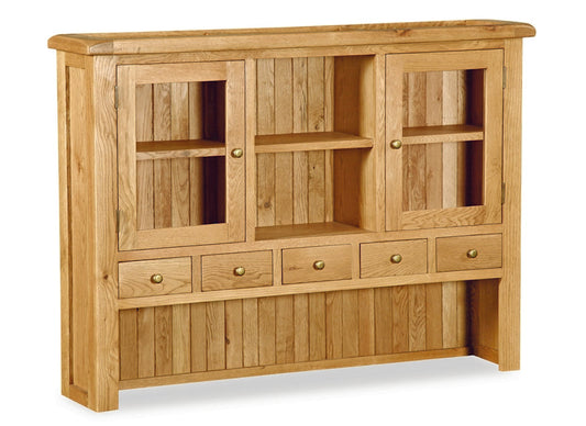 Spacious Salisbury Oak Hutch - Large Size