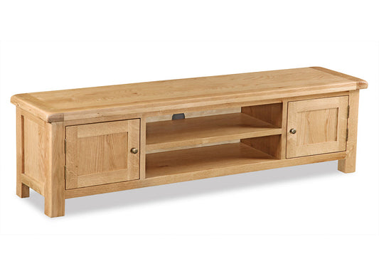 Salisbury Oak Large Low Line Tv Unit