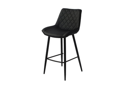 Silvia Bar Stool Black PU