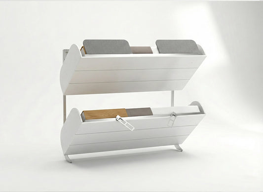 The Simple Bunk Wall Bed | With Two Pocket Spring Mattresses | Multimo