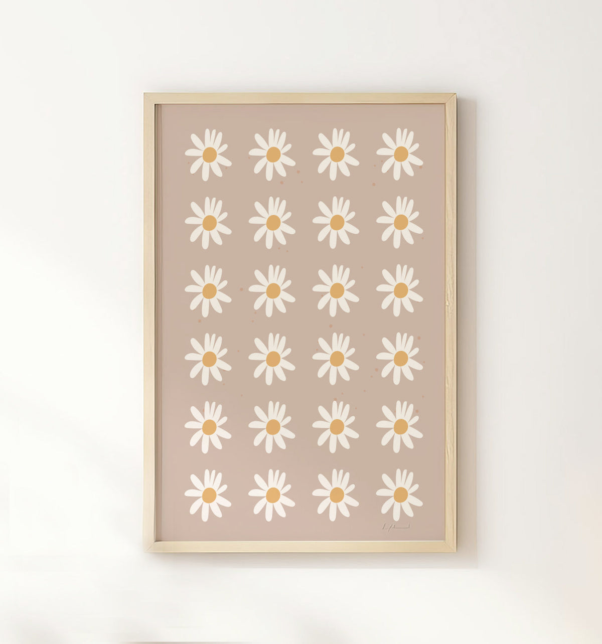 Daisies personalised Name Print - Set of 3