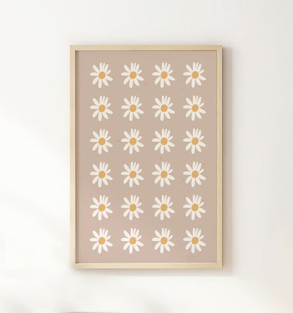 Daisies personalised Name Print - Set of 3