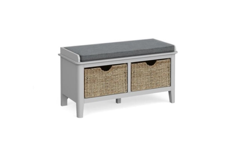 Stowe Grey Storage Bench
