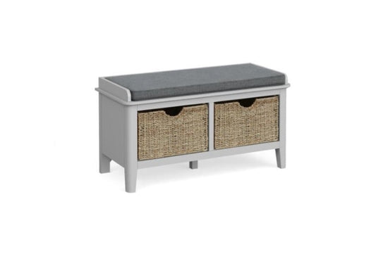 Stowe Grey Storage Bench