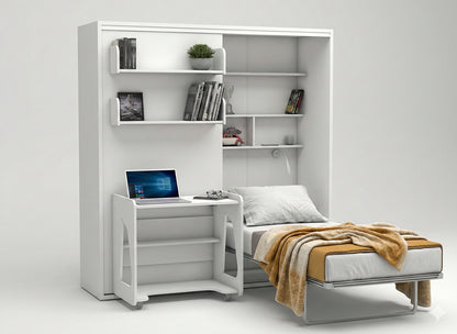 The Studio 5 Wall Bed | With Mattress | Desk & Wardrobe | Multimo