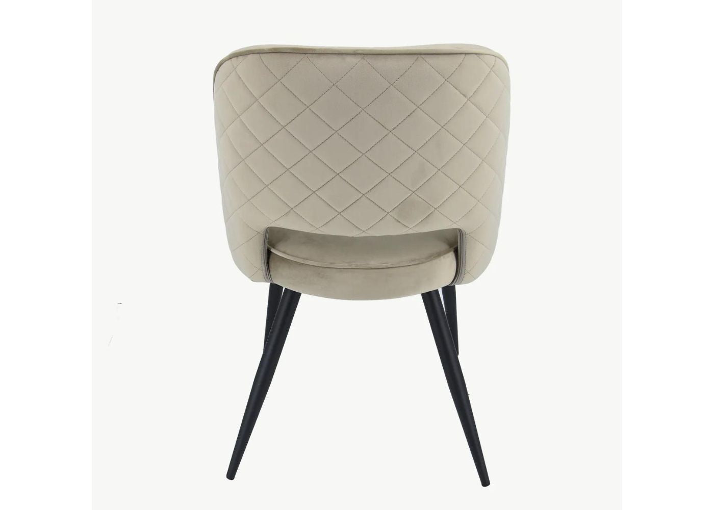 Pair of Sutton Mink Velvet Dining Chairs - image 3