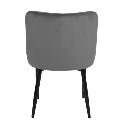 Talia Grey Velvet Dining Chair