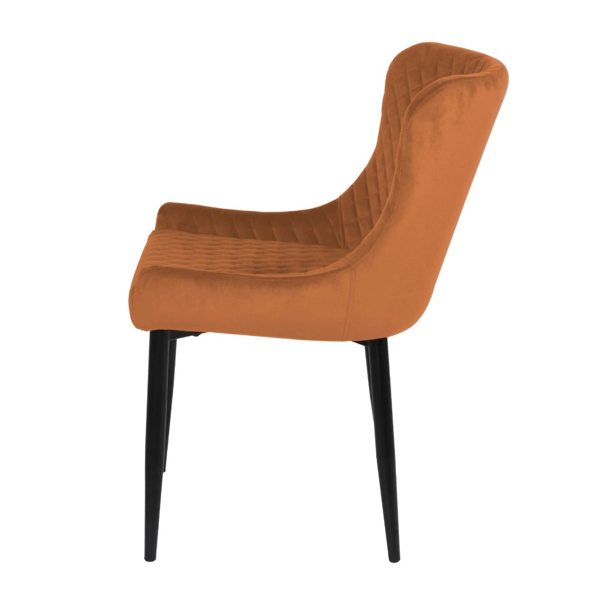 Talia Orange Velvet Dining Chair