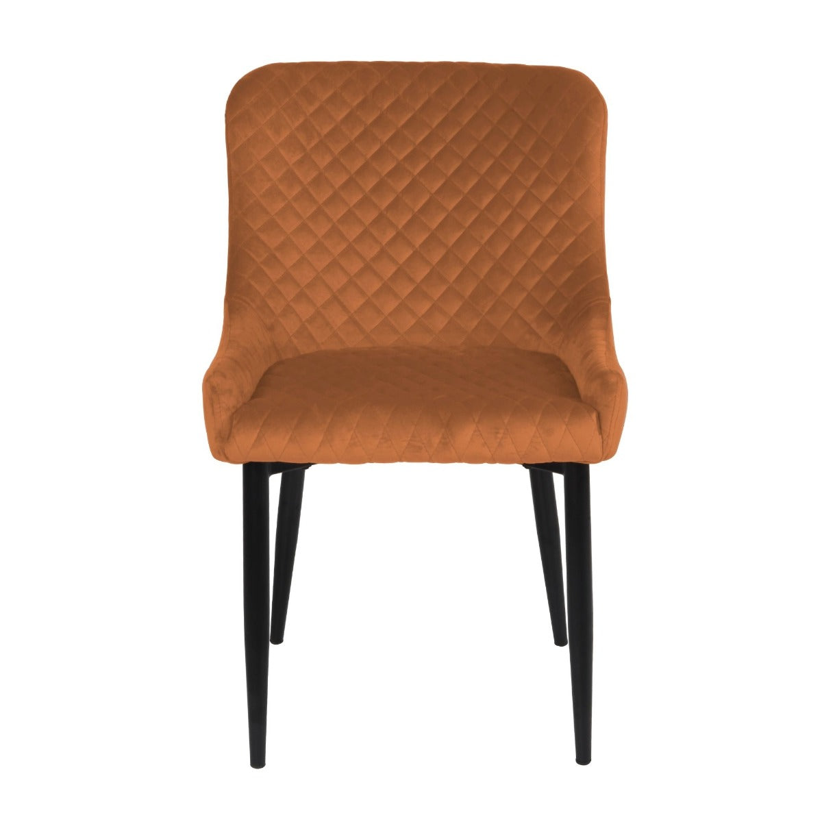 Talia Orange Velvet Dining Chair