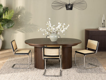 Transformer Round Dining Table with 3 Panels