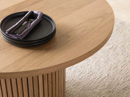 Transformer Round Dining Table with 3 Panels