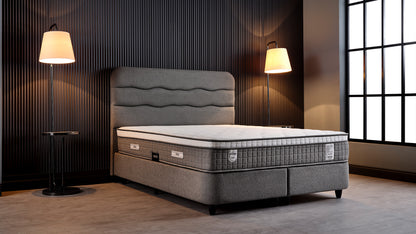 The Valen Luxury Bed | Ottoman storage