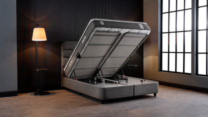 The Valen Luxury Bed | Ottoman storage