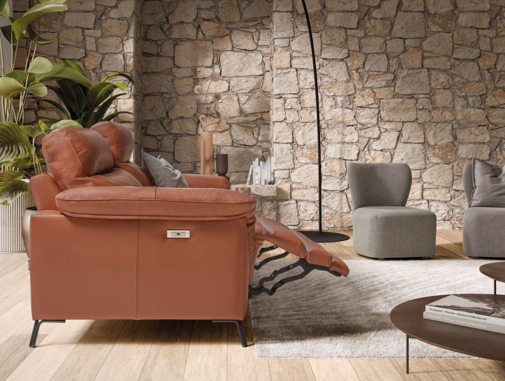 Vega  Italian Leather sofa | Electric Recliner | Electric Slider