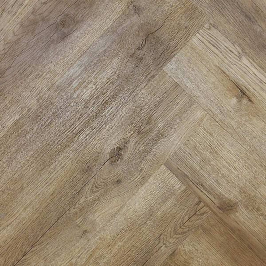 Elenza 6mm Herringbone LVT Flooring - Major Oak