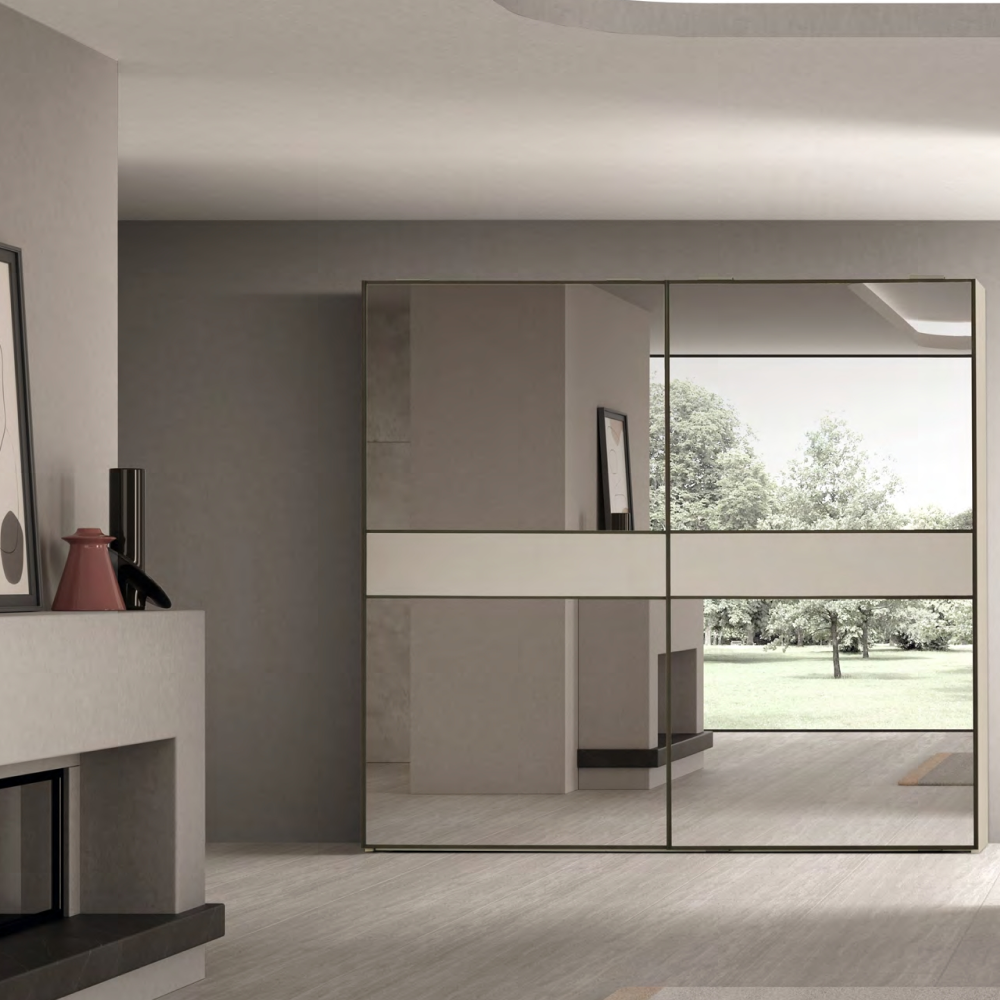 Perla Sliding Mirror Wardrobe