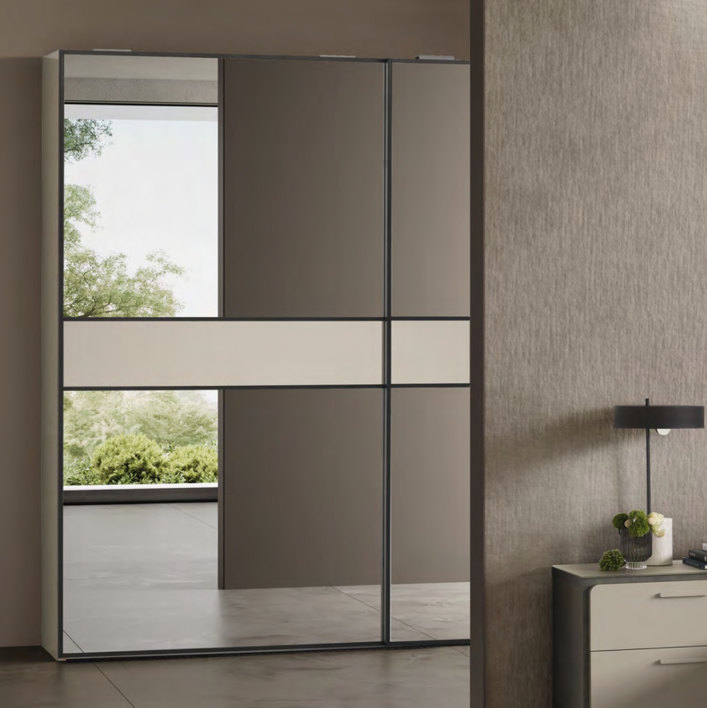 Perla Sliding Mirror Wardrobe