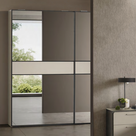 Perla Sliding Mirror Wardrobe