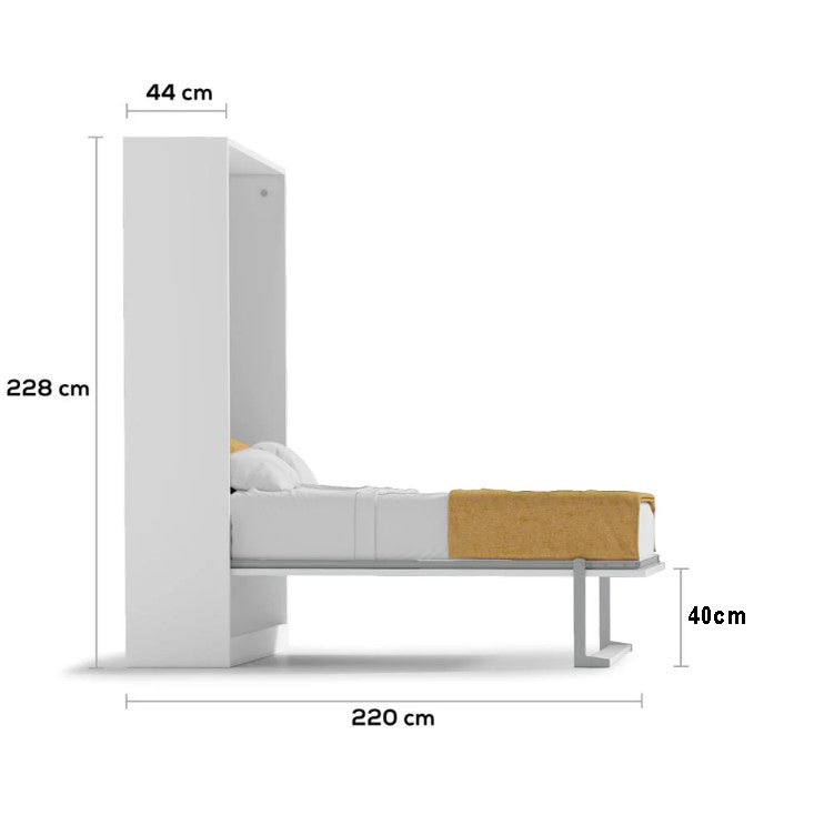The Royal Queen Double Wall Bed | With Gold Mattress | Multimo