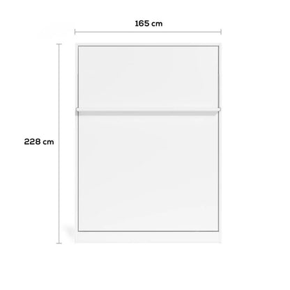 The Royal Queen Double Wall Bed | With Gold Mattress | Multimo